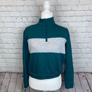 Colsie Mock Neck Crop Sweater